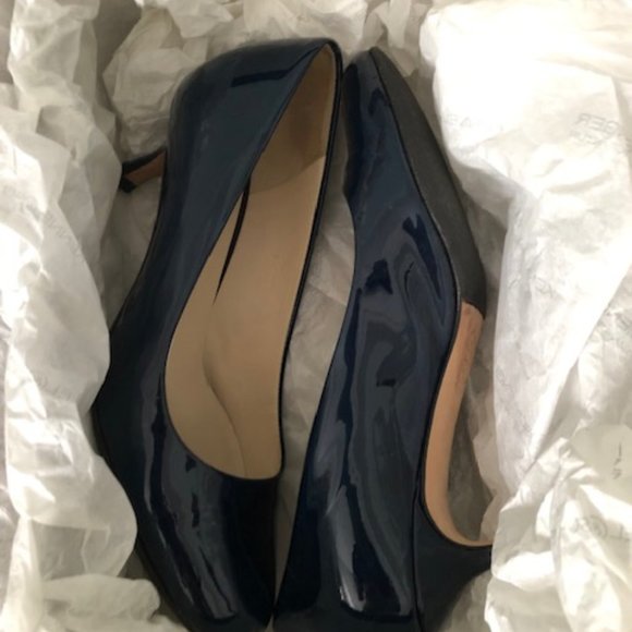 Blue Patent Leather Pumps - Picture 4 of 5